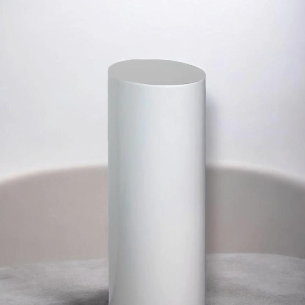 White Circular Plinth