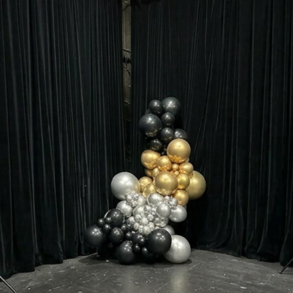 Lux Noir Balloon Garland 2m