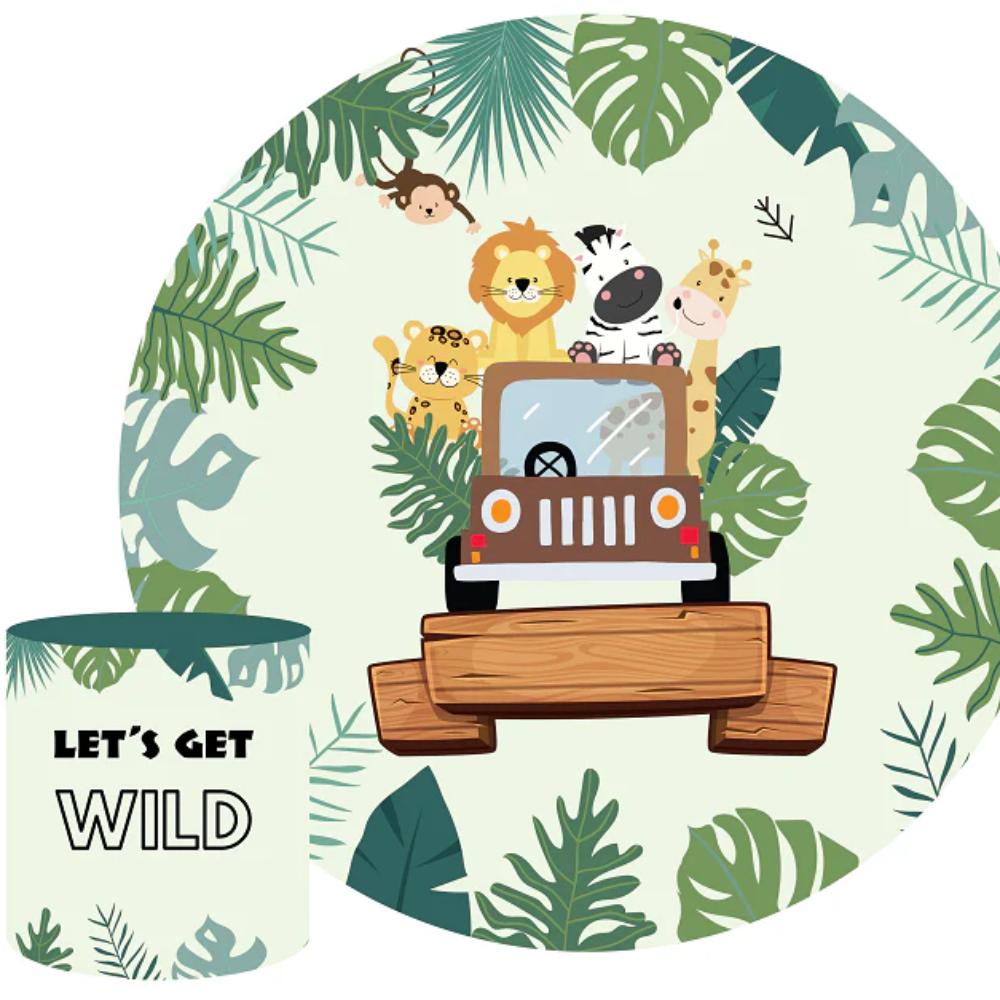 Wild Safari Round Backdrop Package