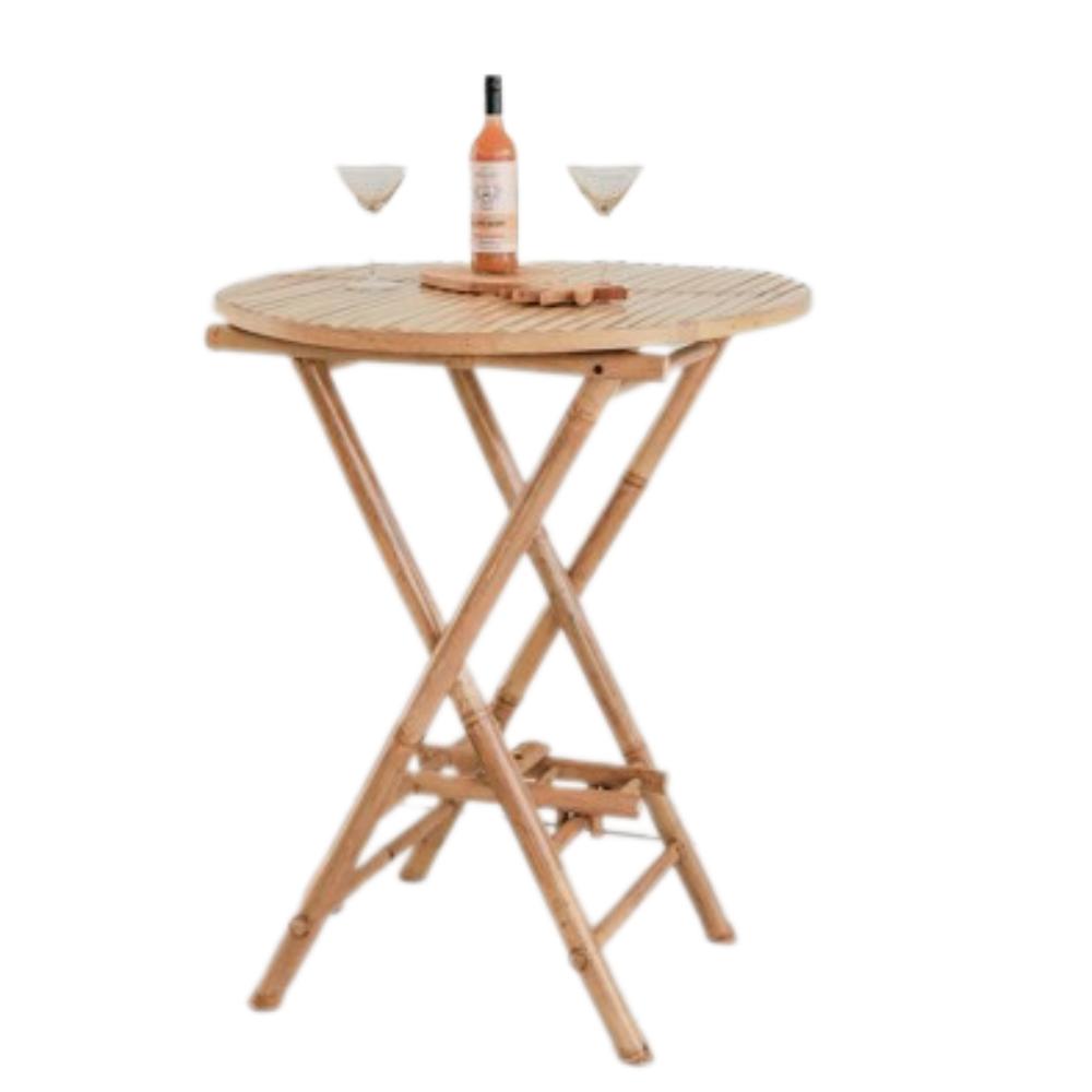 Bamboo Round Bar Table
