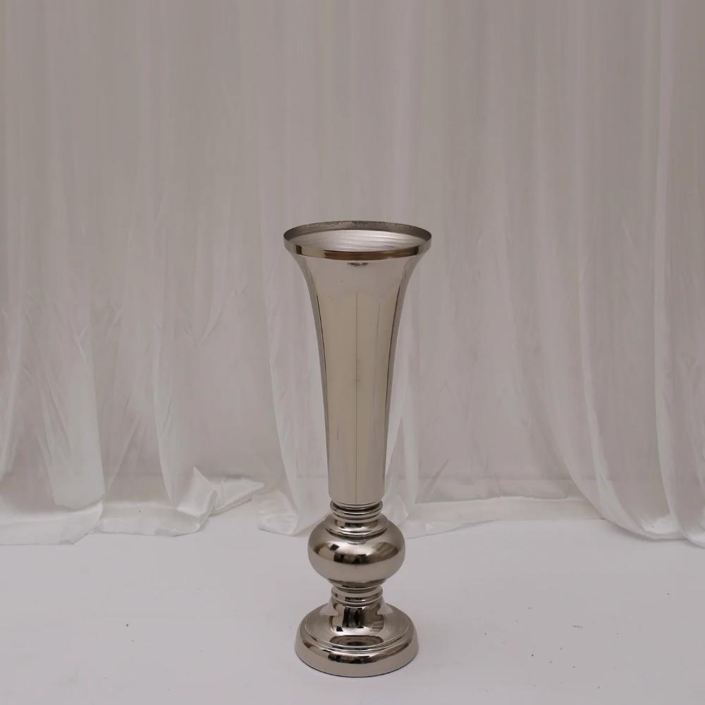 Genevieve Trumpet Vase - Small/Silver