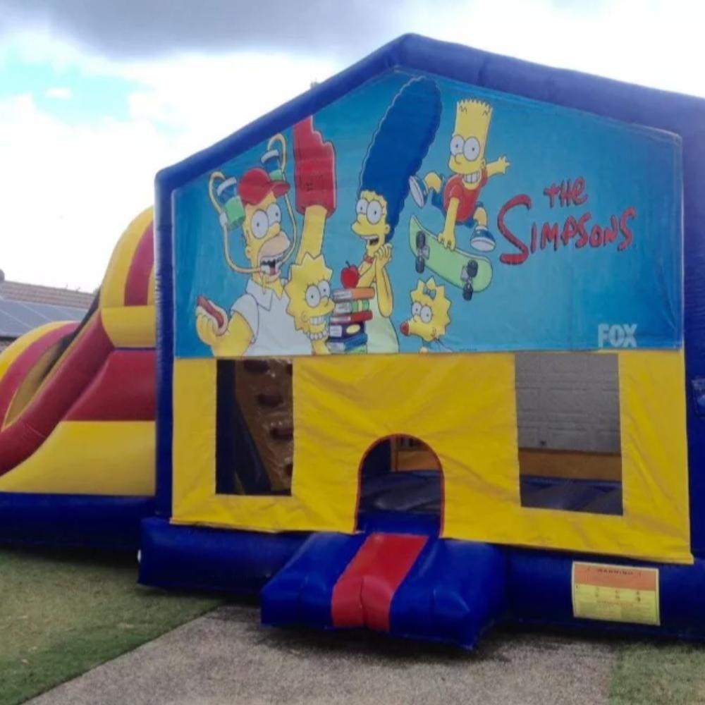 The Simpsons Large Banner Jumping Castle