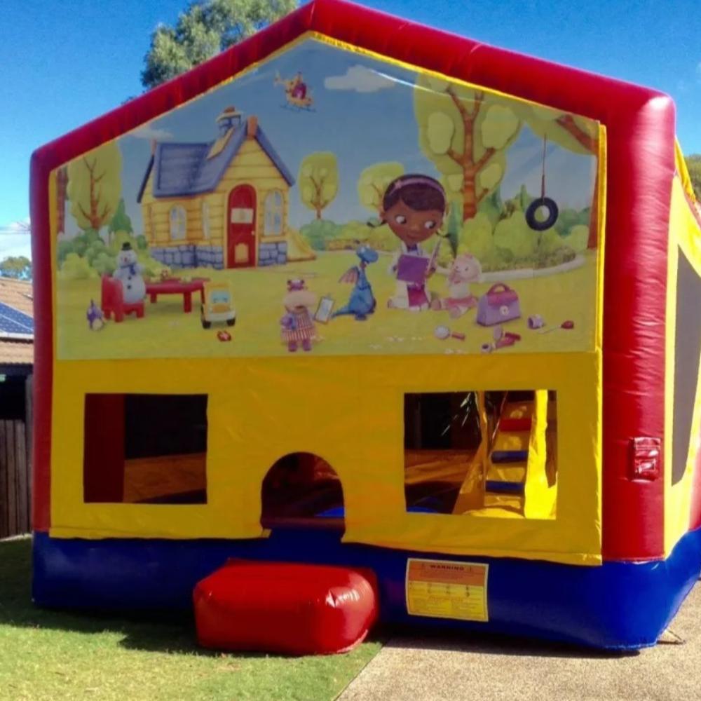 Doc McStuffins Medium Banner Jumping Castle