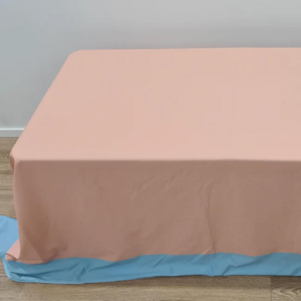 Blue/orange 4ft Table & Tablecloth