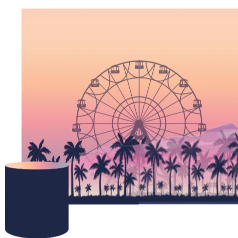 Ferris Wheel Rectangle Backdrop Package