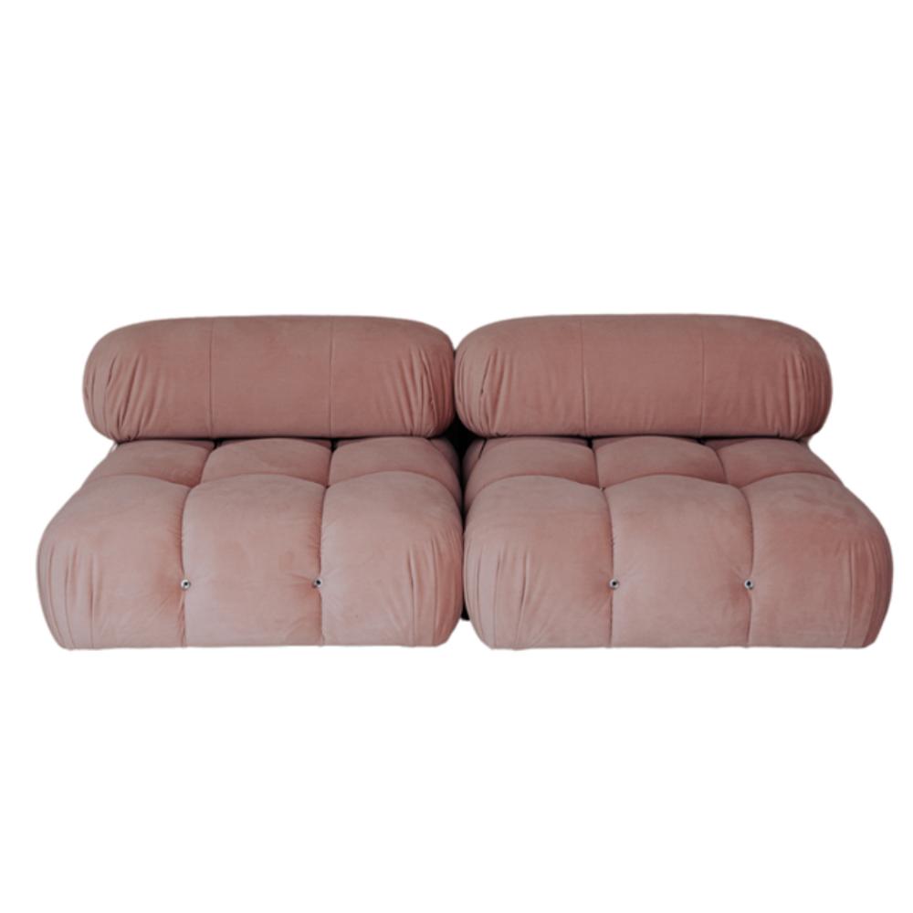 Blush Pink Camaleonda Velvet Two Seater (Add on to venue hire)