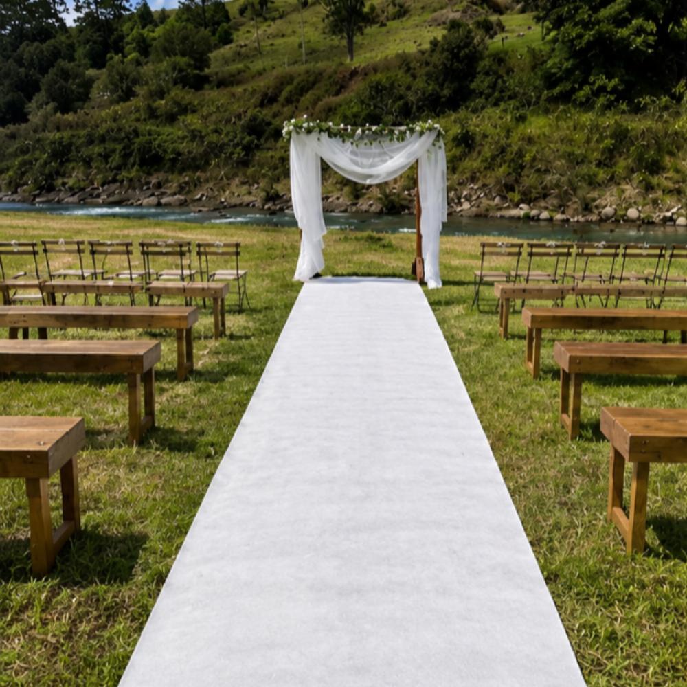 12 Metre White Wedding Aisle Runner