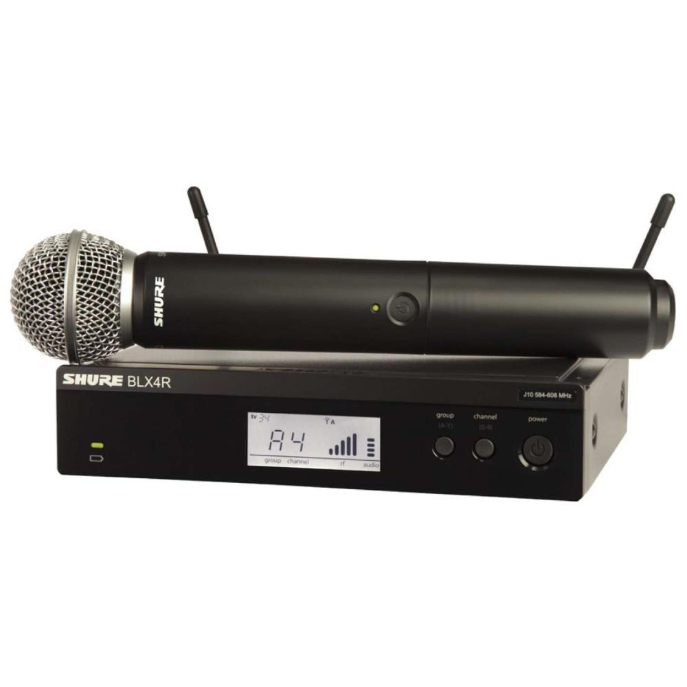 1 x Shure BLX4R Receiver with SM58 Transmitter