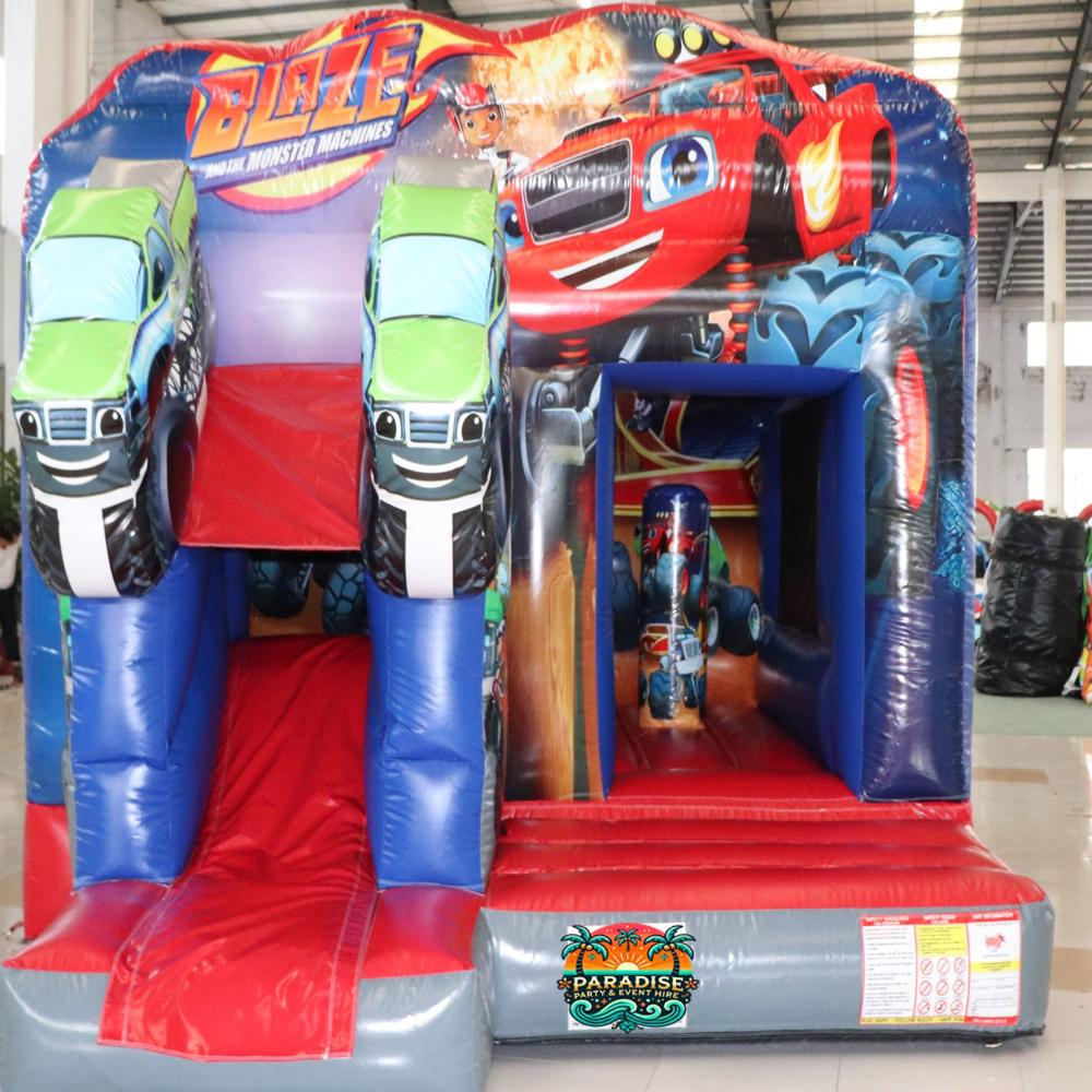 Monster Trucks Jumping Castle