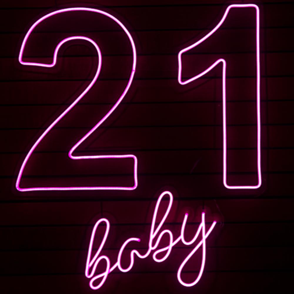 21 Baby Neon Sign