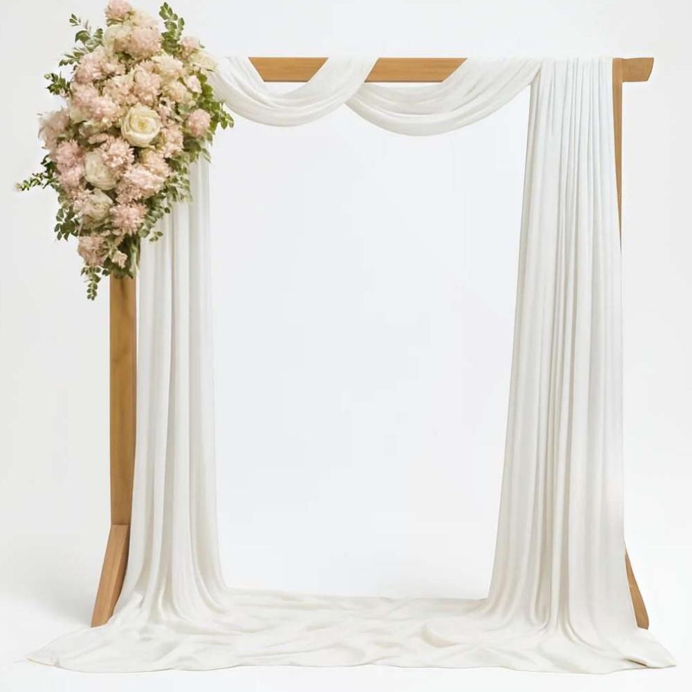 Wedding Arbour with Draping and Florals
