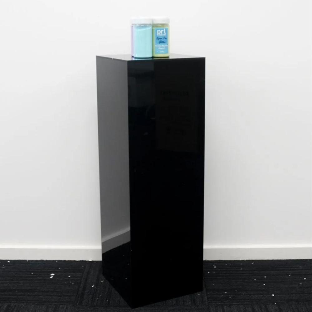 Plinth Black Acrylic 90cm High