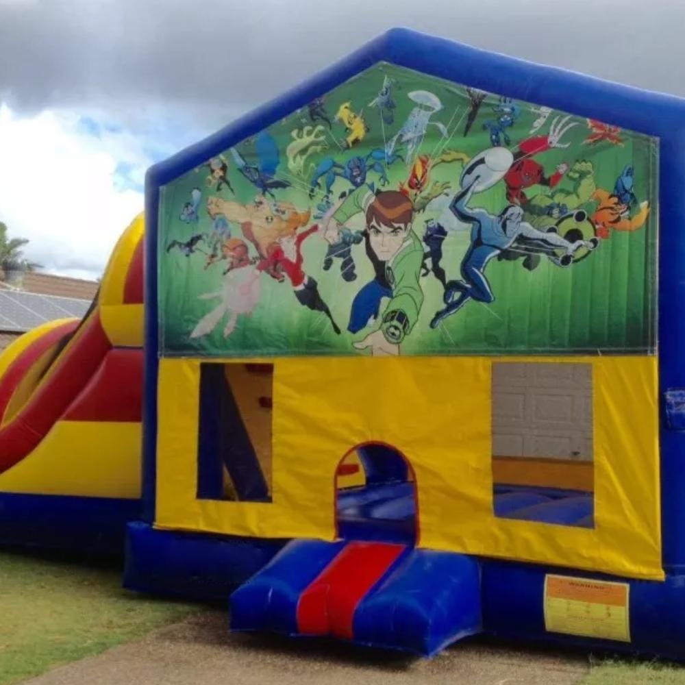 Ben 10 Large Banner Jumping Castle
