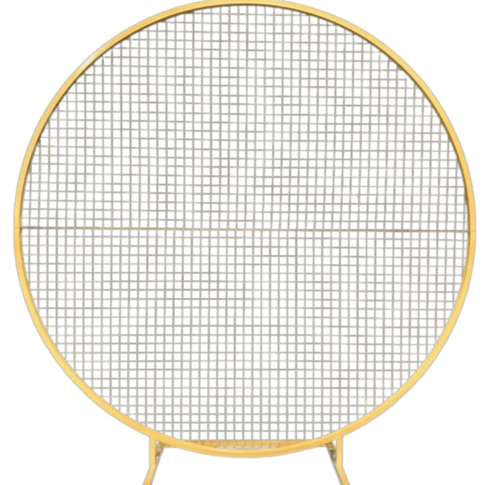 Mesh Frame Backdrop Gold - Round