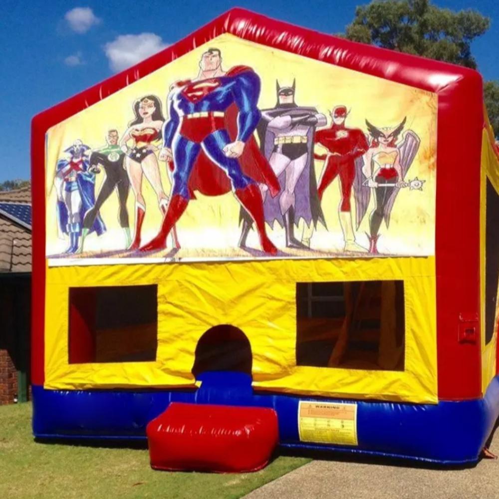 Superheroes/Justice League Medium Banner Jumping Castle