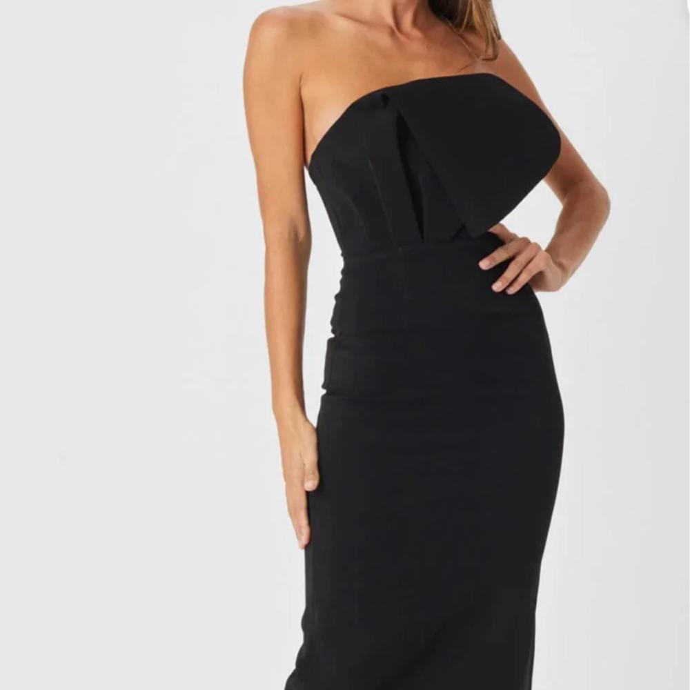 Bianca & Bridgett London Long Black Dress Size 12