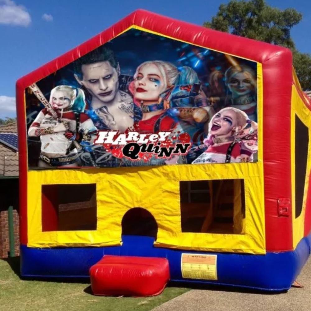 Harley Quinn Medium Banner Jumping Castle