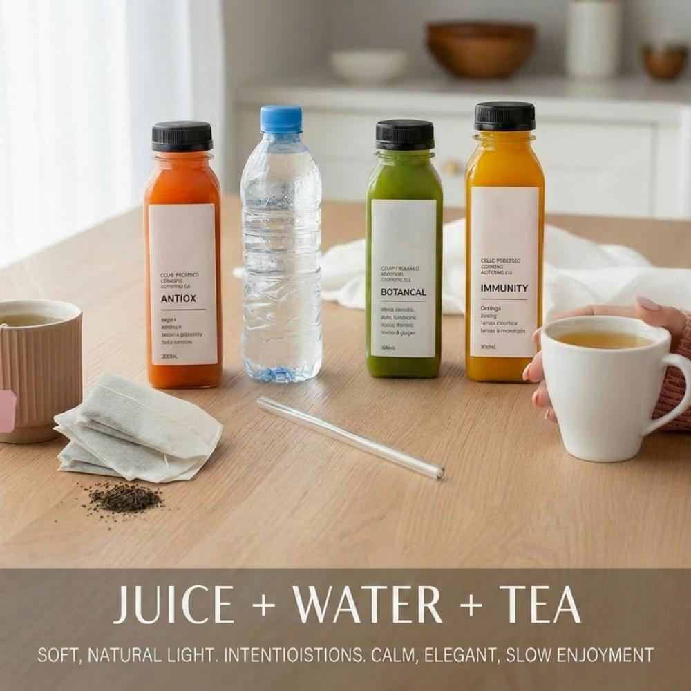 Wellness Beverage Pack –  Juice + Water + Tea –  Corporate Catering