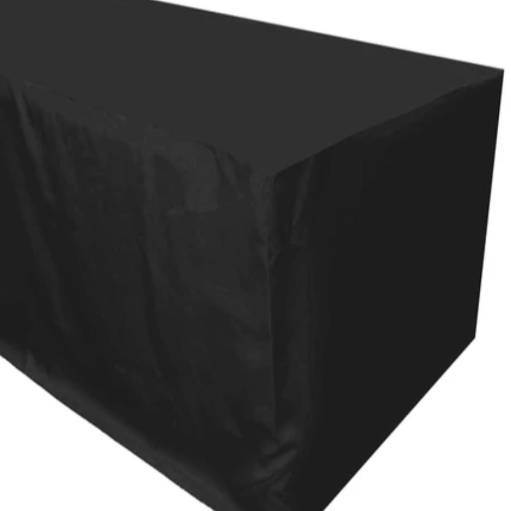 Tablecloth 6Ft (1.8m) Fitted Polyester Black