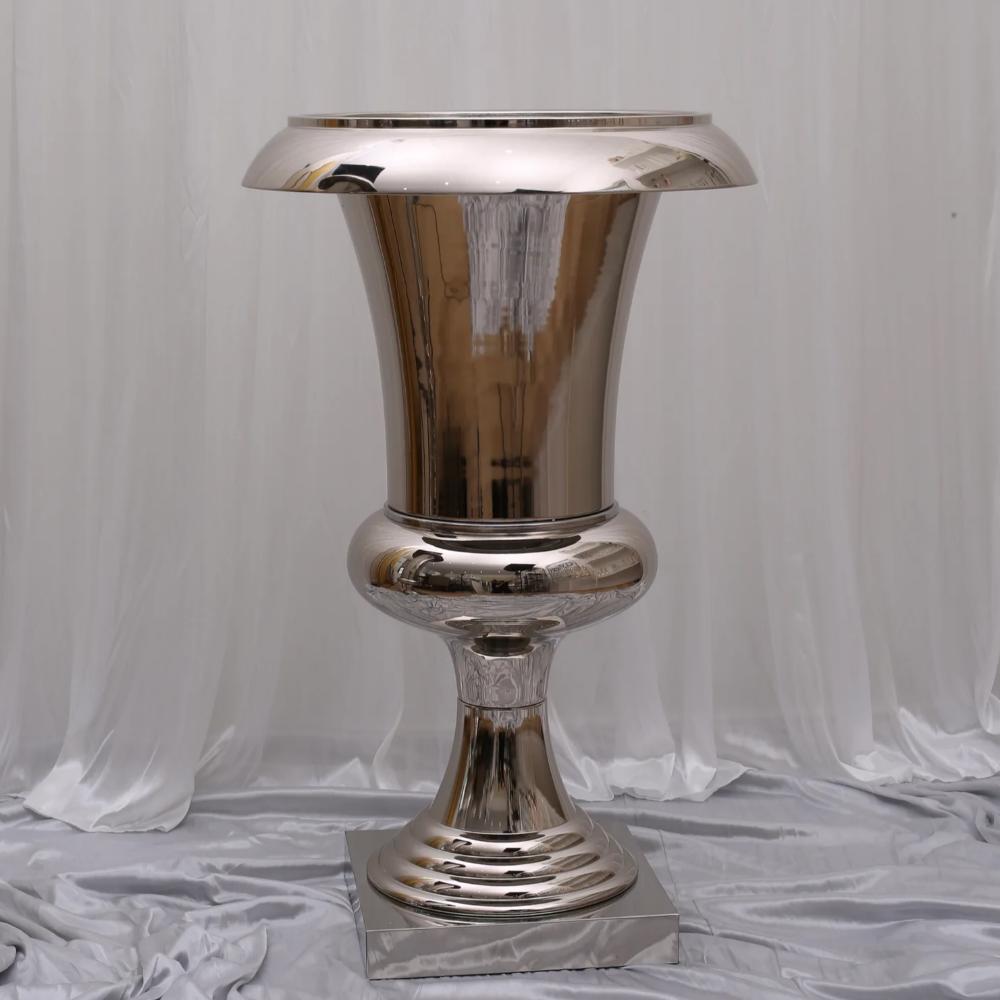 Charlotte Trumpet Floral Urn - Small/Silver