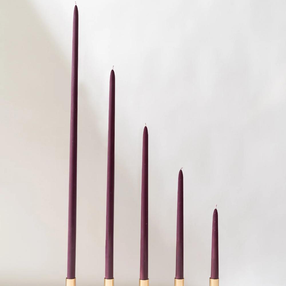 Jam Purple Taper Candles