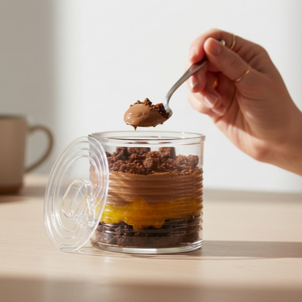 Cocoa & Orange Streusel Dessert Cans – Luxury Mini Desserts