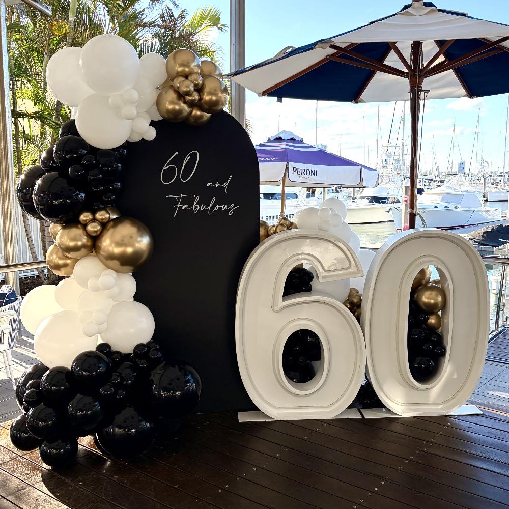 Light Up Numbers and Balloons Package
