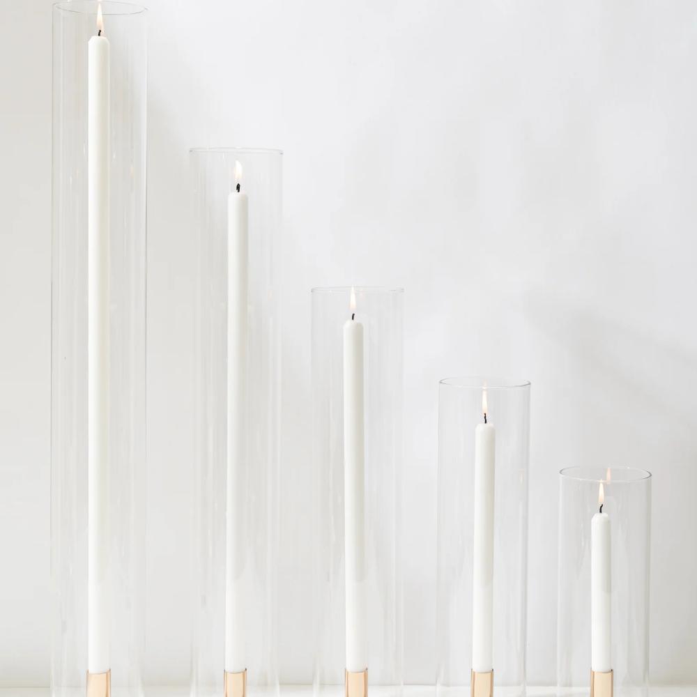 Clear Glass Candle Sleeves