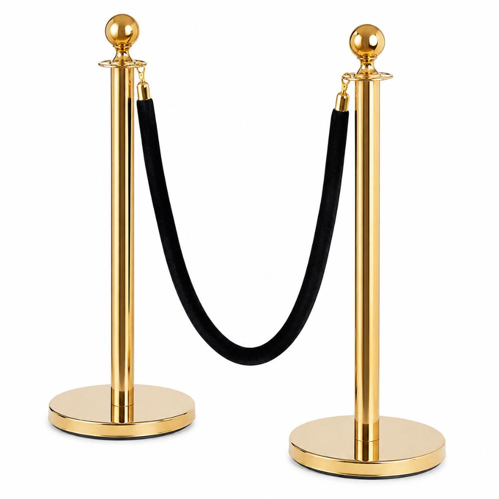 Black Bollard Rope (Gold)