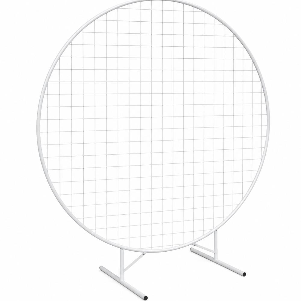 Backdrop -White 1.5 meters Mesh Circle backdrop Stand