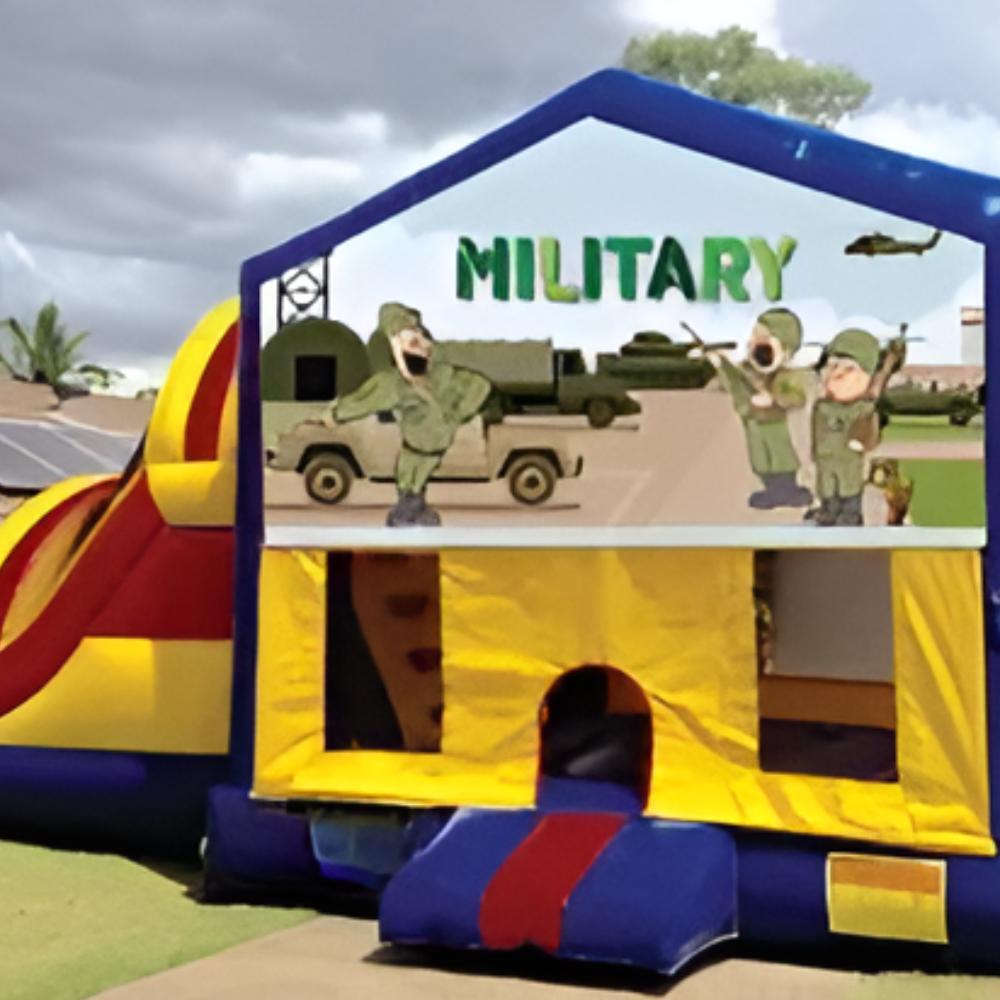 Military Large Banner Jumping Castle