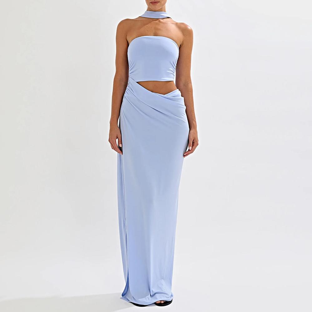 One Mile Kylie Maxi Dress - Blue XXS