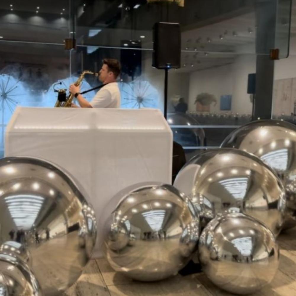 Silver Boo Balls Package (set of 5)