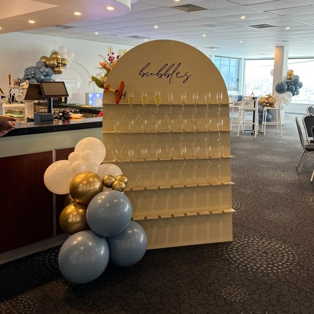 Champagne Wall (with Shot Glasses or Champagne Glasses)