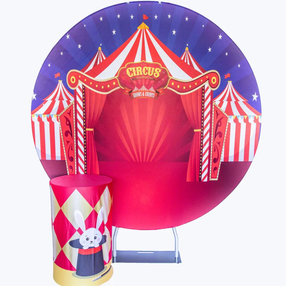 Circus Round Backdrop Package