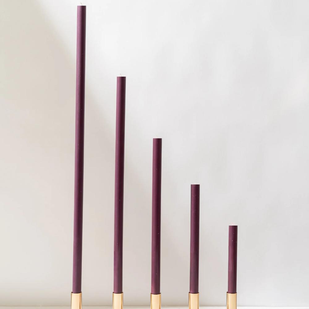 Jam Purple Cathedral Candles