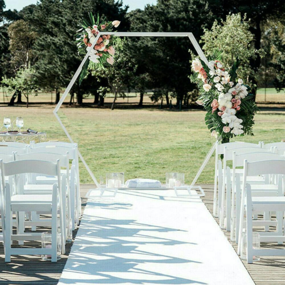 White Hexagon Arbour