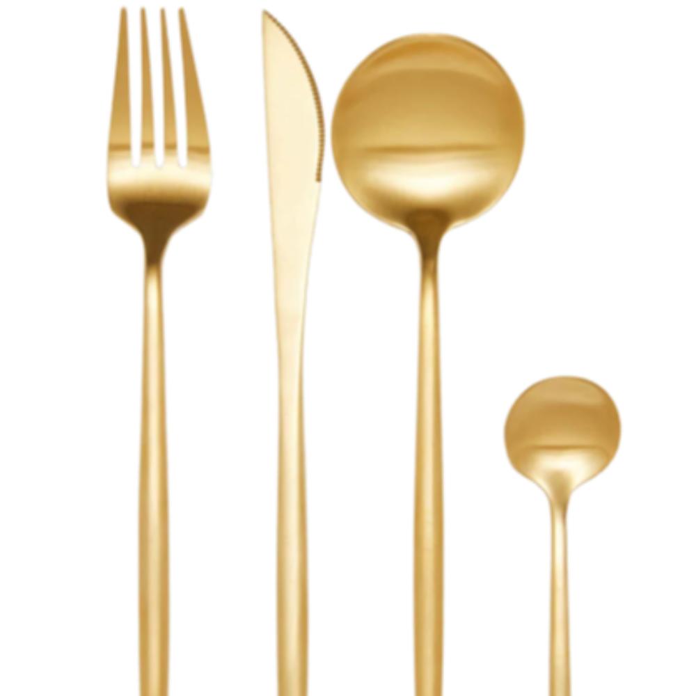 Gold Cutlery Set