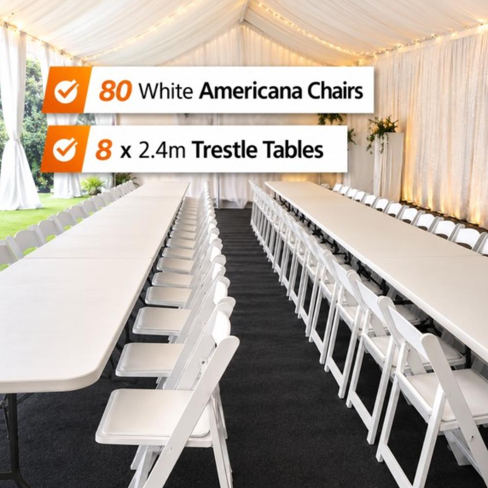 Bundle - 80 Chair & 8 Table Package