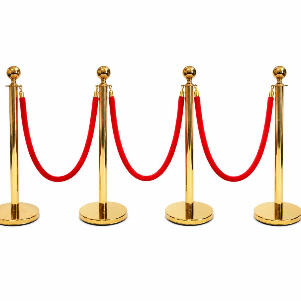 Red Bollard Rope (Gold)