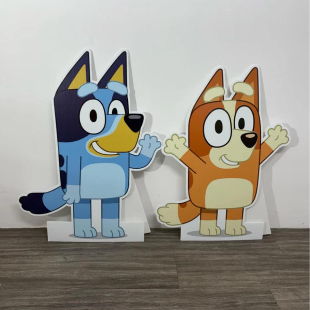 Bluey and Bingo cut out