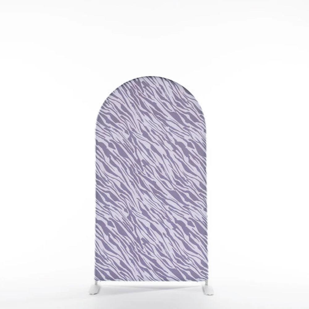 Zebra Arch backdrop (Purple or Gold)