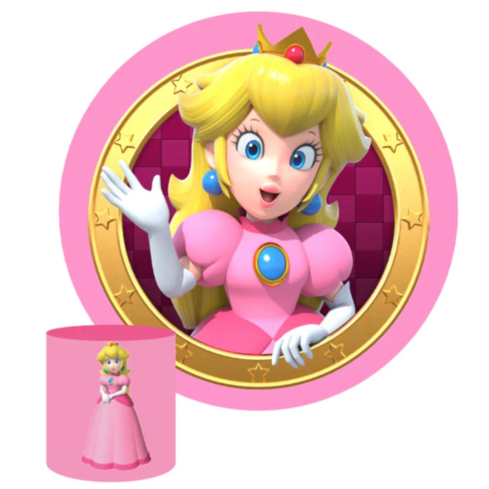 Princess Peach Round Backdrop Package