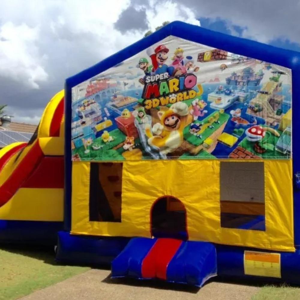 Super Mario Large Banner Jumping Castle