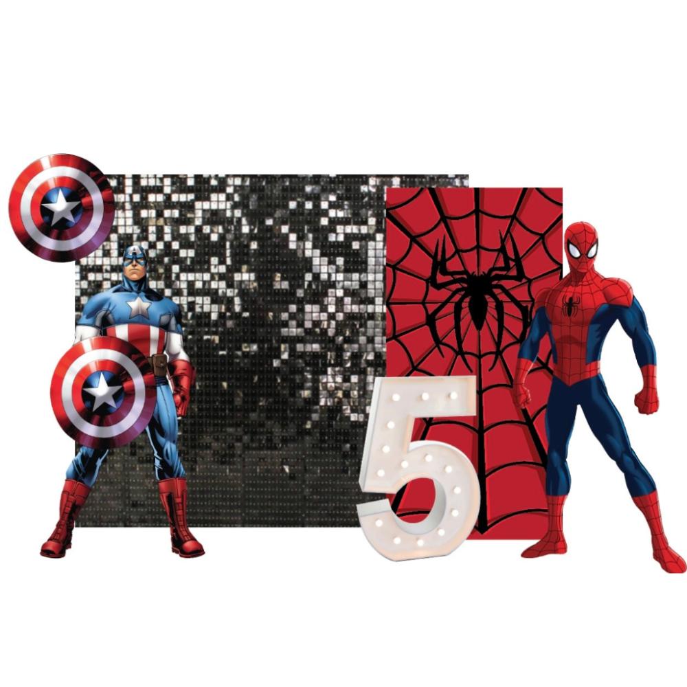 Backdrop - Spider-Man & Captain America Backdrop Package