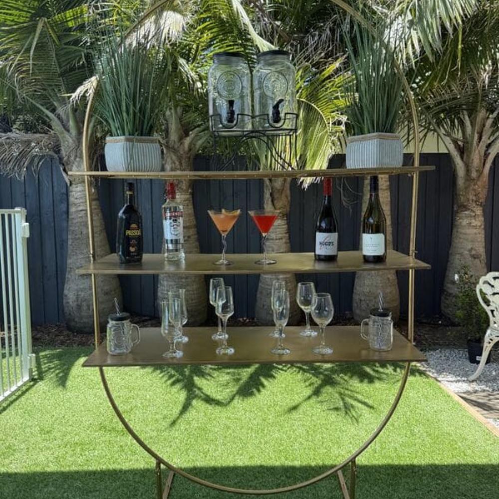 Gold 3 Tier Stand 2m Tall