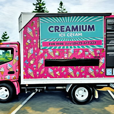 Creamium Ice Cream Mobile Catering Truck