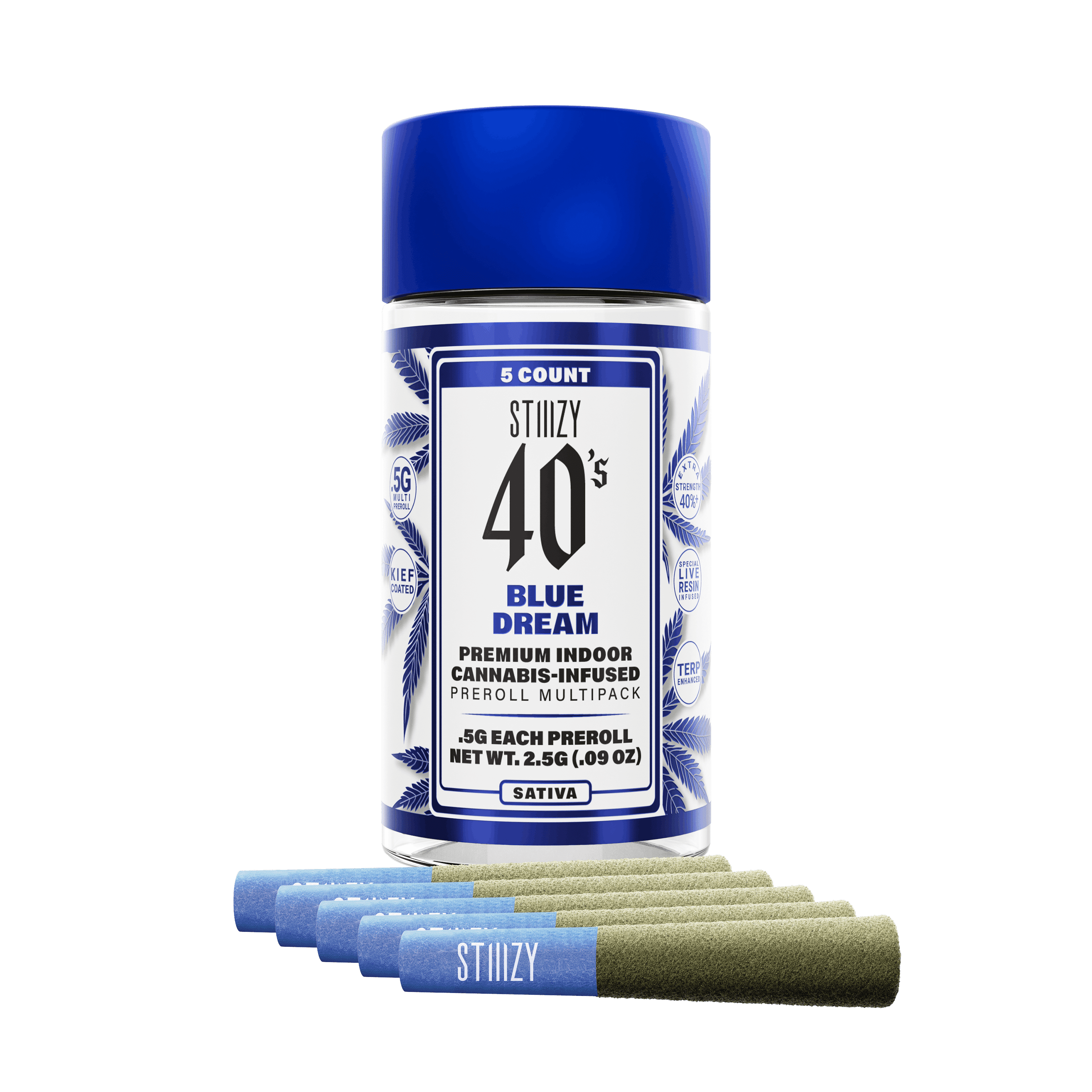 BLUE DREAM - 40s INFUSED PREROLL MULTI PACK .5G