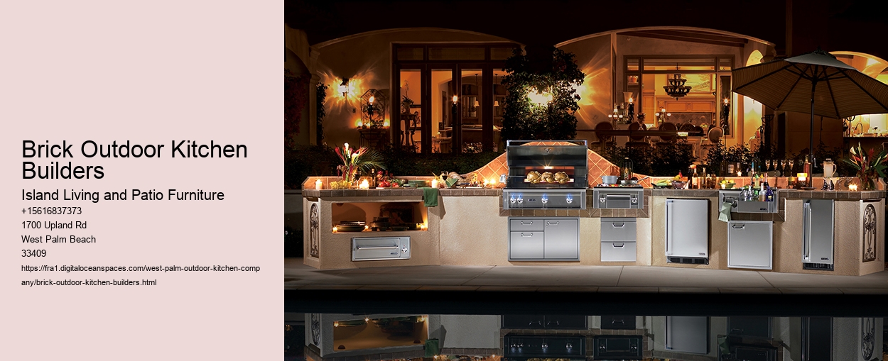 Brick Outdoor Kitchen Builders