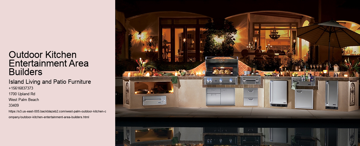 Outdoor Kitchen Entertainment Area Builders